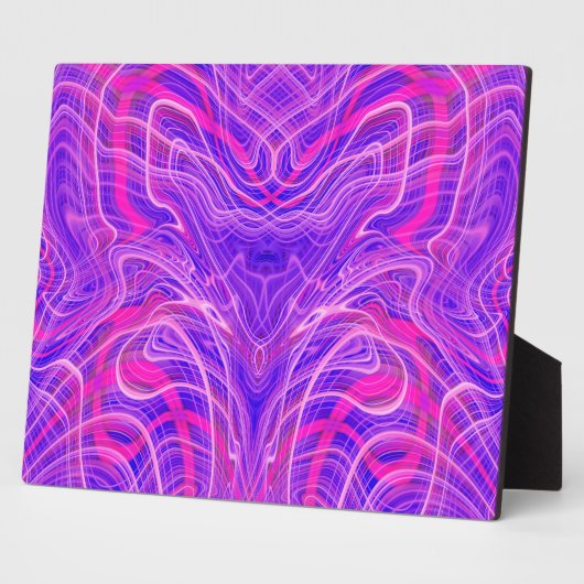 Lila psychedelisches Muster Fotoplatte (Seite)