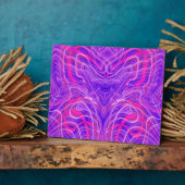 Lila psychedelisches Muster Fotoplatte (Seite)