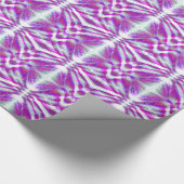 Lila psychedelisches Muster Geschenkpapier (Ecke)