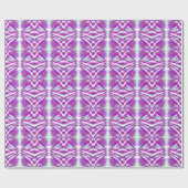 Lila psychedelisches Muster Geschenkpapier (Flach)
