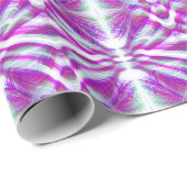 Lila psychedelisches Muster Geschenkpapier (Rolleneckpunkt)