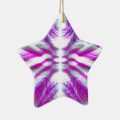 Lila psychedelisches Muster Keramikornament (Rechts)