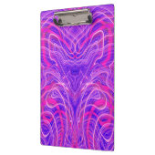 Lila psychedelisches Muster Klemmbrett (Links)