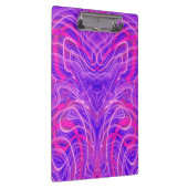 Lila psychedelisches Muster Klemmbrett (Rechts)