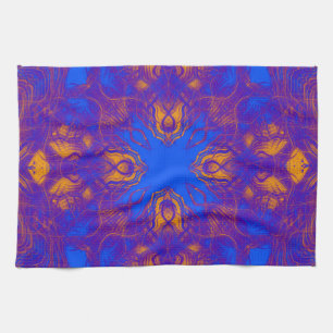 Lila psychedelisches Muster Küchentuch