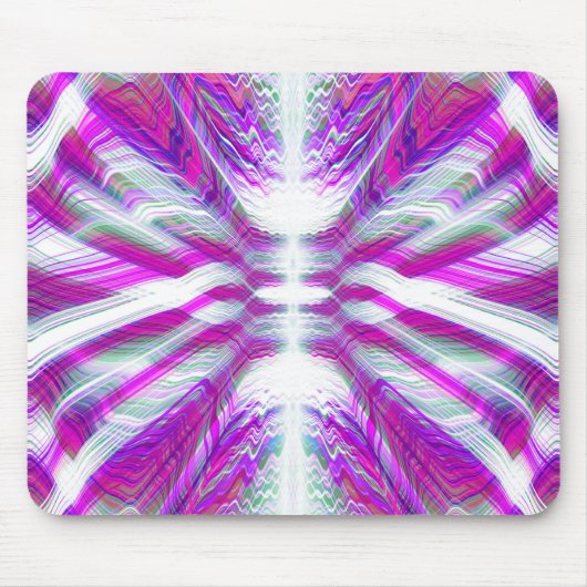 Lila psychedelisches Muster Mousepad (Vorne)