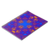 Lila psychedelisches Muster Notizblock (Linke Seite)