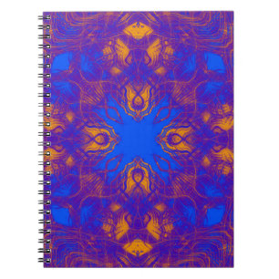 Lila psychedelisches Muster Notizblock