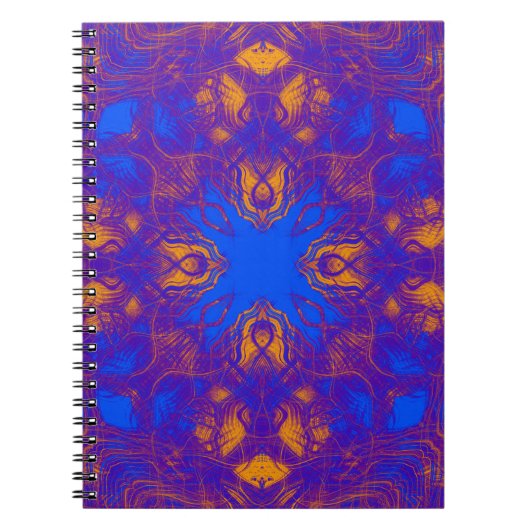 Lila psychedelisches Muster Notizblock (Vorderseite)