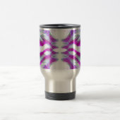 Lila psychedelisches Muster Reisebecher (Mittel)