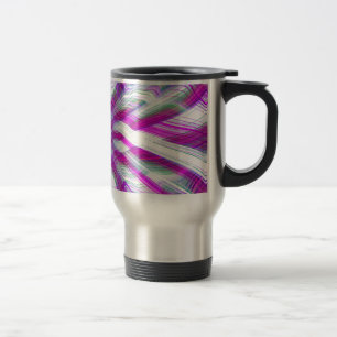Lila psychedelisches Muster Reisebecher