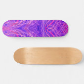 Lila psychedelisches Muster Skateboard (Horizontal)