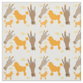 Lila Pudel Gedränge Stoff (Muster)