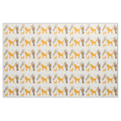 Lila Pudel Gedränge Stoff (Fat Quarter (45,7 x 55,9 cm))