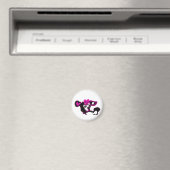 Lila Pudel Kunst Magnet (In Situ (Geschirrspüler))