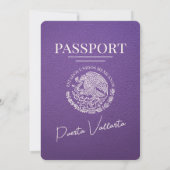 Lila Puerta Vallarta Einladung (Rückseite)
