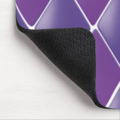 Lila Puffy-Diamantmuster Mousepad (Ecke)