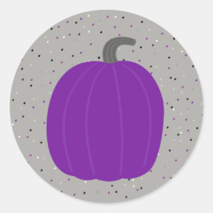Lila Pumpkettensticker Runder Aufkleber