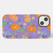 Lila Pumpkin-Patch iPhone Hülle (Rückseite (Horizontal))