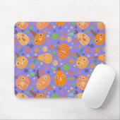 Lila Pumpkin-Patch Mousepad (Mit Mouse)