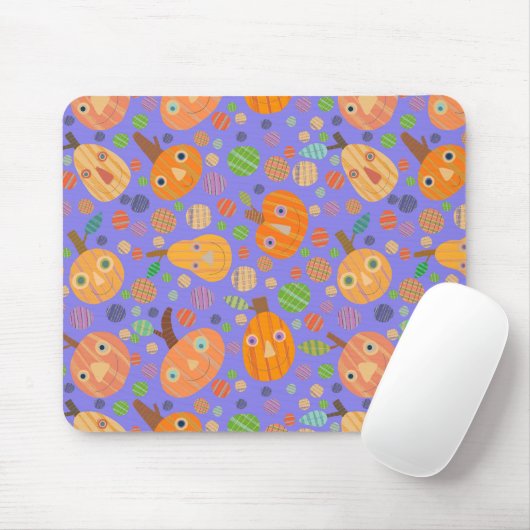 Lila Pumpkin-Patch Mousepad (Mit Mouse)