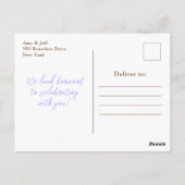 Lila Pumpkins Floral 16 . Geburtstag Postkarte (Rückseite)