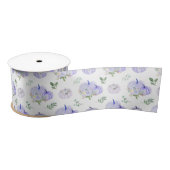 Lila Pumpkins Floral Satinband (Spule)