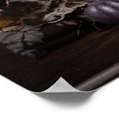 Lila Pumpkins gestapelt Poster (Ecke)