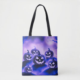 Lila Pumpkins Halloween Tasche