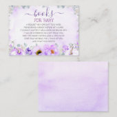 Lila Pumpkins Kinderdusche Buchungsanfrage Visitenkarte (Vorne/Hinten)