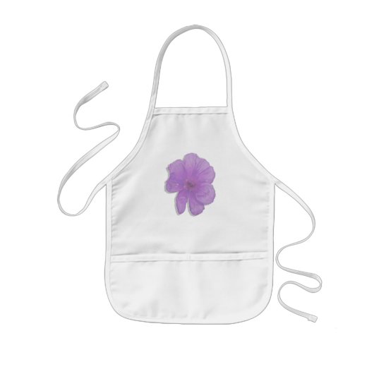Lila Punch/PopArt-Blume Kinderschürze (Vorne)