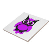 Lila Punk-Owl-Tal Fliese (Seite)