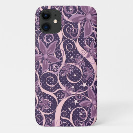 Lila Punkt-Blume Case-Mate iPhone Hülle