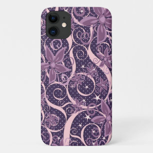 Lila Punkt-Blume Case-Mate iPhone Hülle