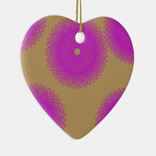 lila Punkt Keramikornament (Rechts)