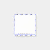 Lila Punkte-Lehrerdankeschön-Geschenk Post-it Klebezettel (Vorderseite)