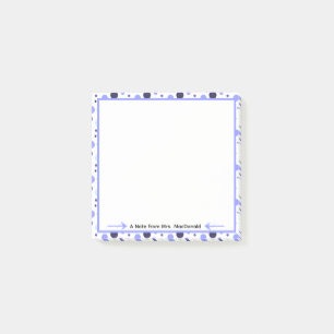 Lila Punkte-Lehrerdankeschön-Geschenk Post-it Klebezettel