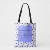 Lila Punkte-Lehrerdankeschön-Geschenk Tasche (Vorderseite)