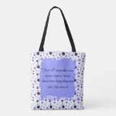 Lila Punkte-Lehrerdankeschön-Geschenk Tasche (Rückseite)