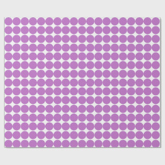 Lila Punkte-Muster auf weißem Hintergrund Geschenkpapier
