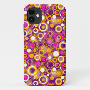 Lila Punkte-Muster Case-Mate iPhone Hülle