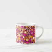 Lila Punkte-Muster Espressotasse (Rechts)