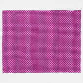 Lila Punkte-Muster Fleecedecke (Vorderseite (Horizontal))