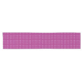 Lila Punkte-Muster Kurzer Tischläufer (Horizontal)