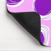 Lila Punkte-Muster Mousepad (Ecke)