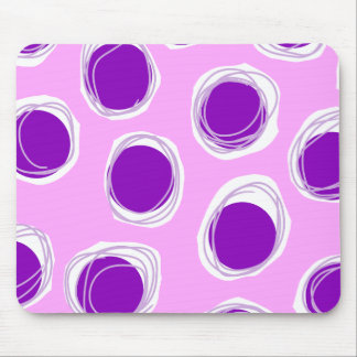 Lila Punkte-Muster Mousepad