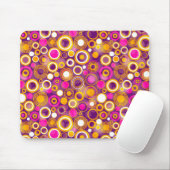 Lila Punkte-Muster Mousepad (Mit Mouse)