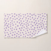 Lila Punkte Preppy moderne Druckstellen Badhandtuch Set (Handtuch)