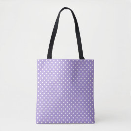 Lila Punkte-Tasche | Retro-Tagesbegleiter Tasche
