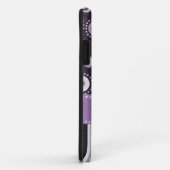 Lila Punkte u. Streifen Case-Mate iPhone Hülle (Hinten/Rechts)